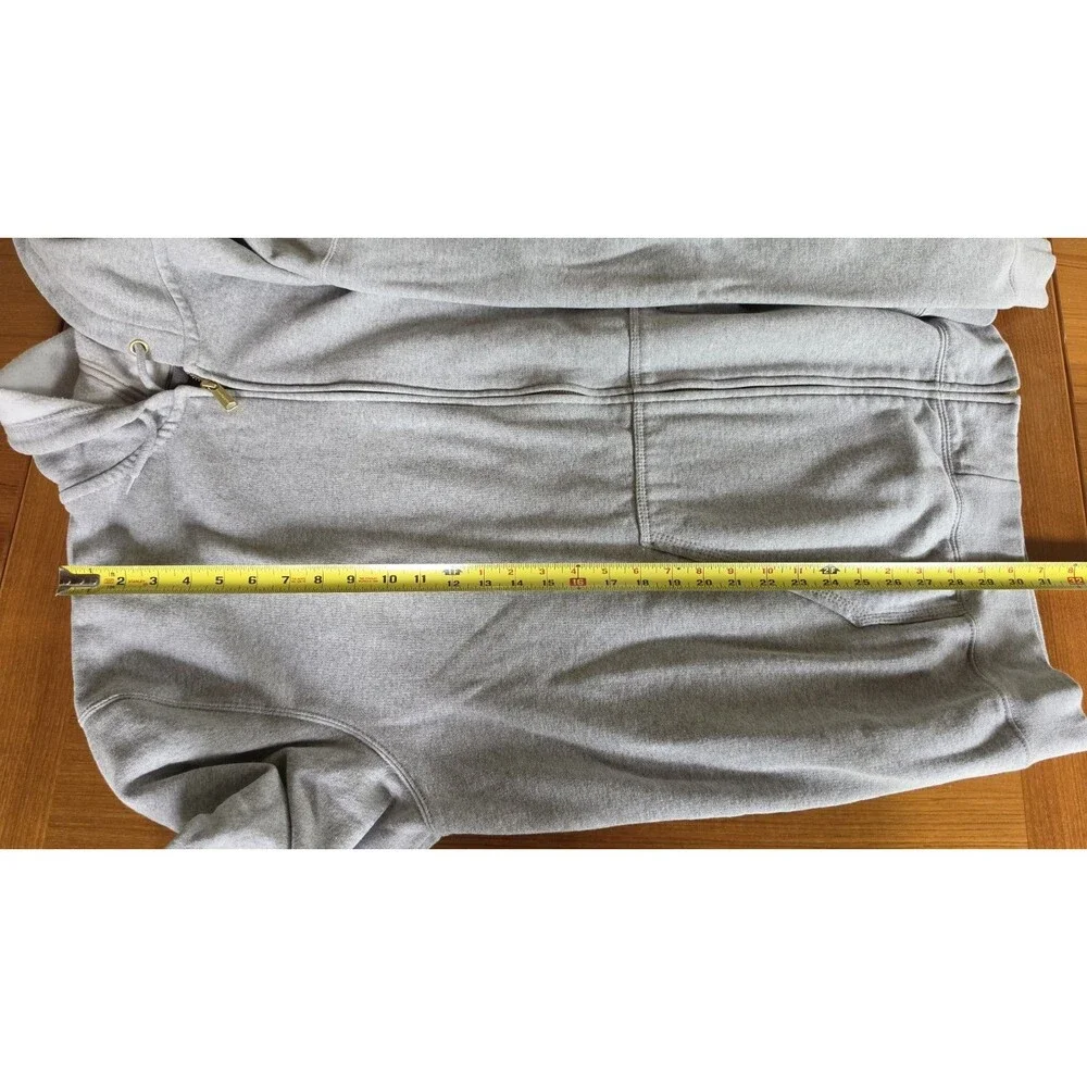 Carhartt Men's Grey Hooded Jacket Size 3XL Loose Fit